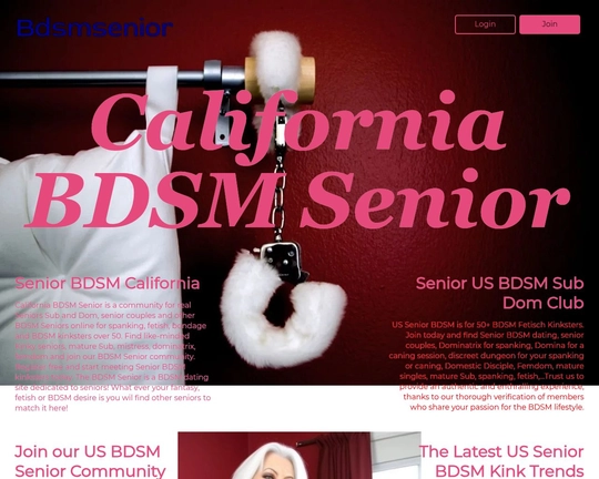 BDSM Senior California Logo